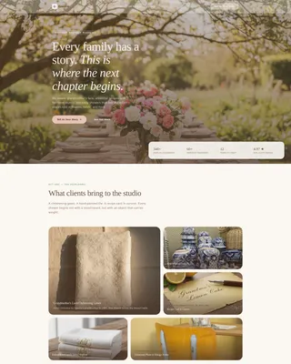 Baby Shower Event Planner Landing Page Template