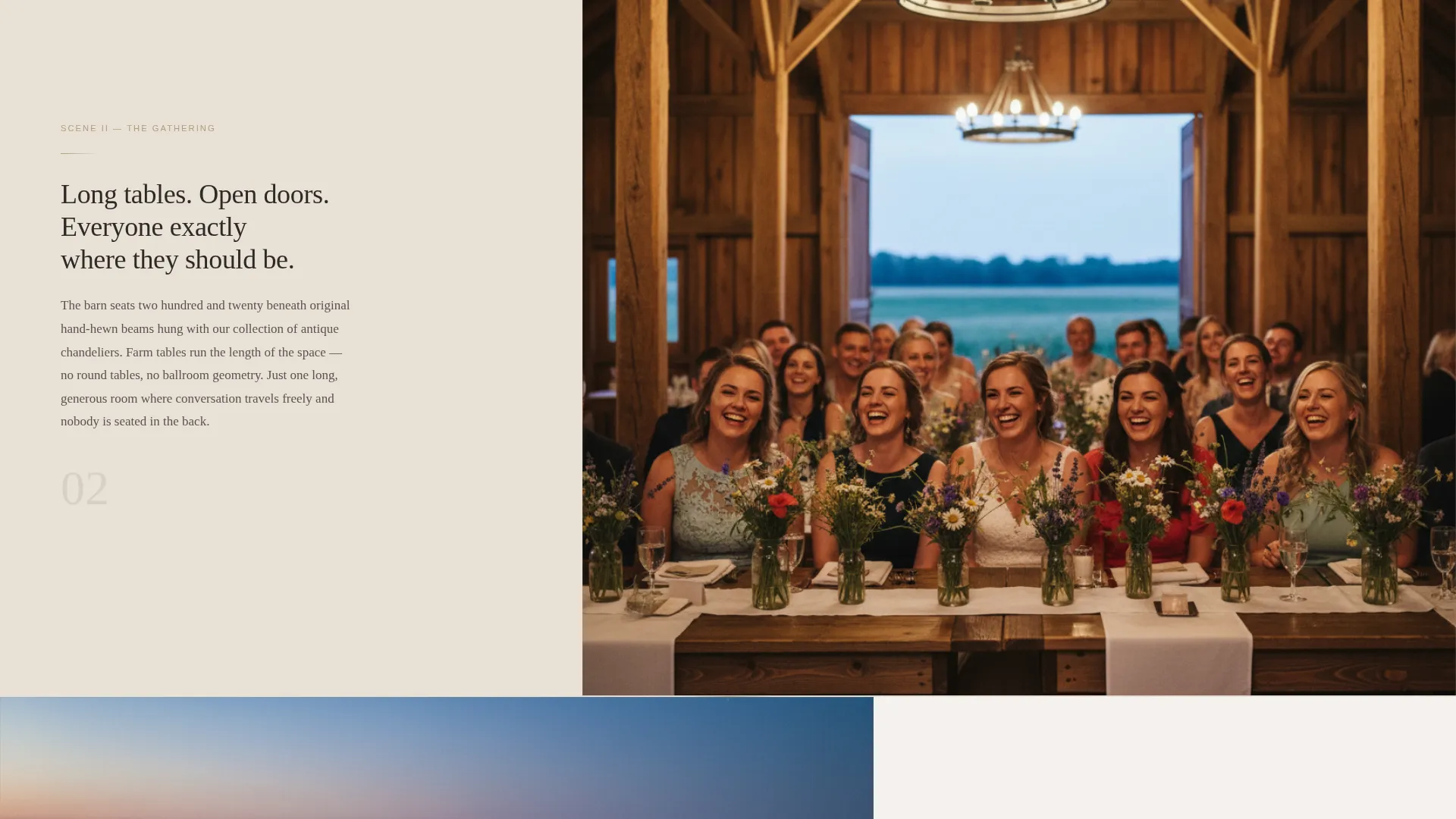 Barn Wedding Venue Landing Page Template