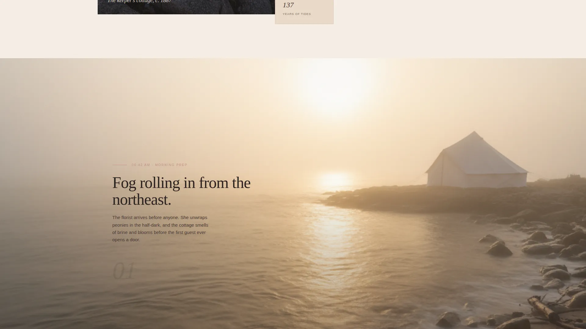 Beach Wedding Venue Landing Page Template