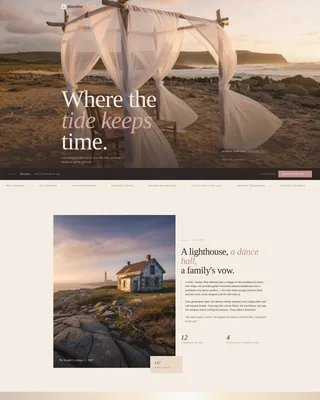 Beach Wedding Venue Landing Page Template