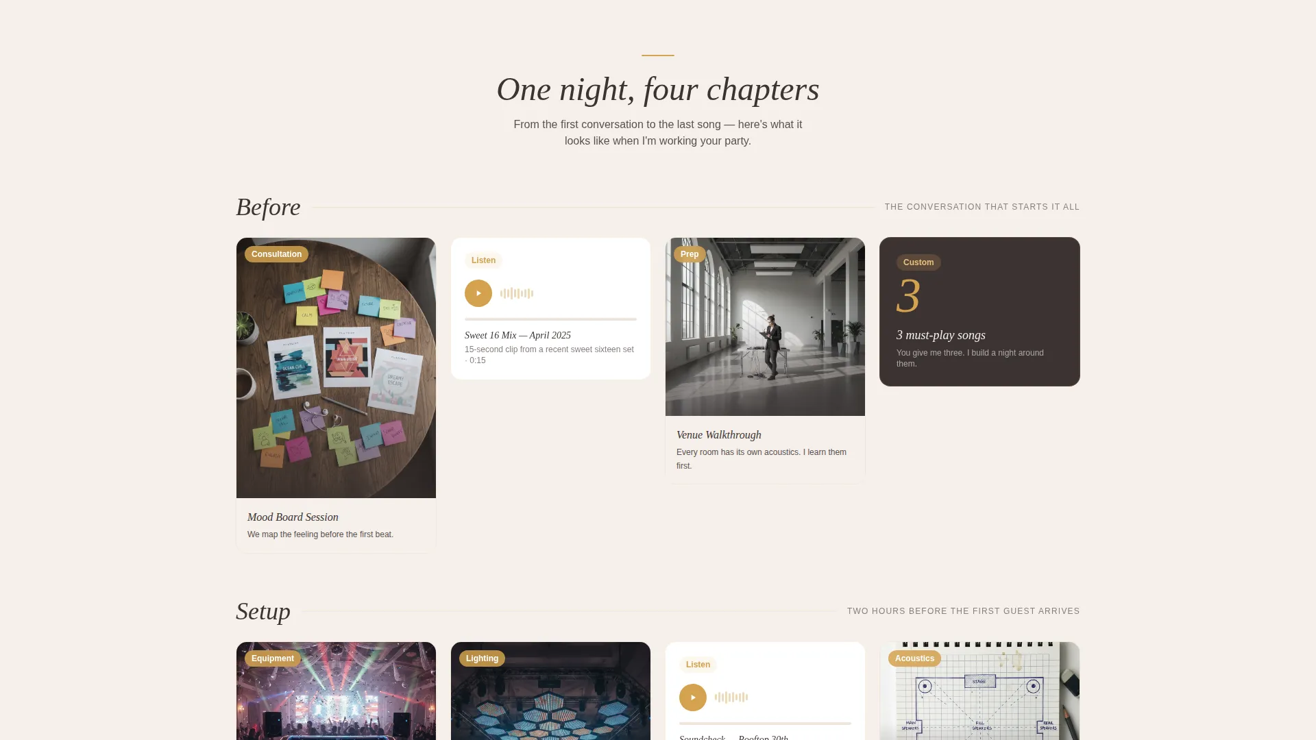 Birthday Event DJ Booking Landing Page Template