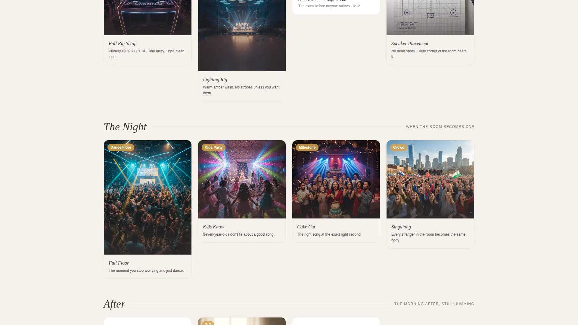Birthday Event DJ Booking Landing Page Template