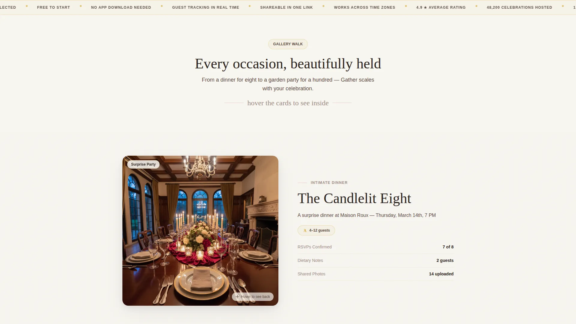 Birthday Invitation Landing Page Template
