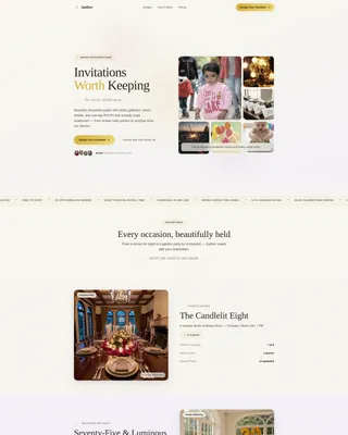 Birthday Invitation Landing Page Template