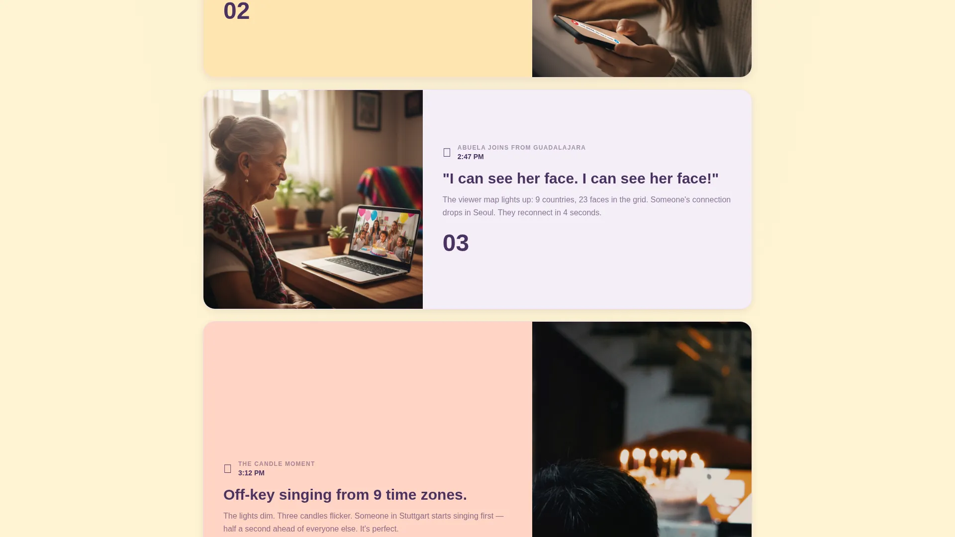 Birthday Event Live Streaming Landing Page Template