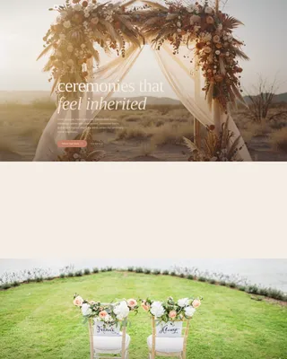 Bohemian Wedding Planner Landing Page Template