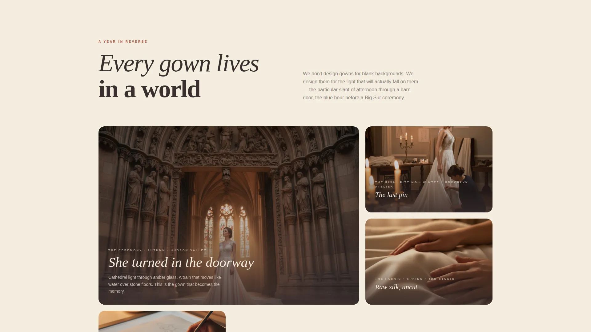 Timeless Bridal Boutique Landing Page Template