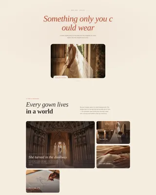 Timeless Bridal Boutique Landing Page Template