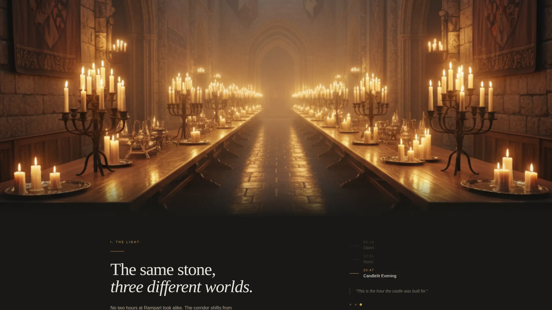 Castle Venue Landing Page Template