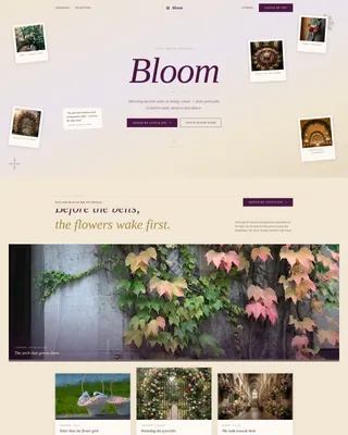 Castle Wedding Florist Landing Page Template