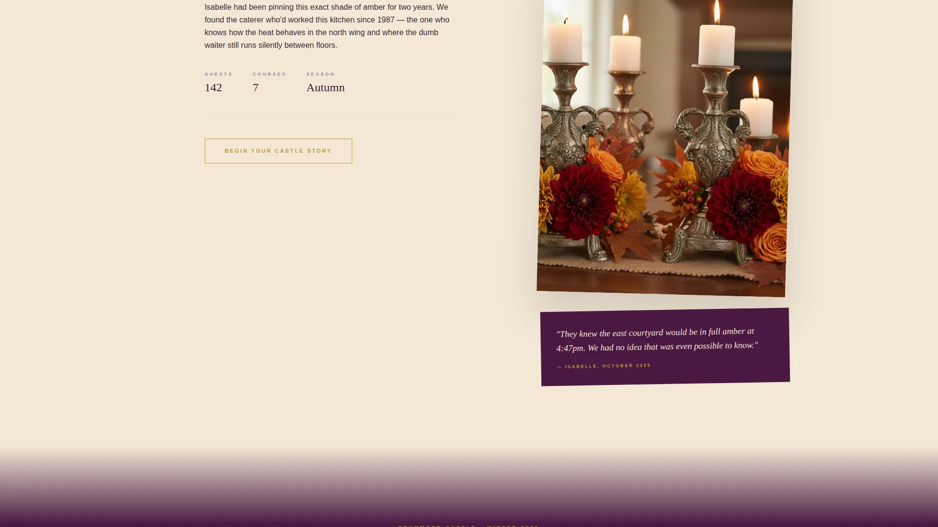 Castle Wedding Planner Landing Page Template