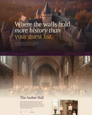 Castle Wedding Planner Landing Page Template