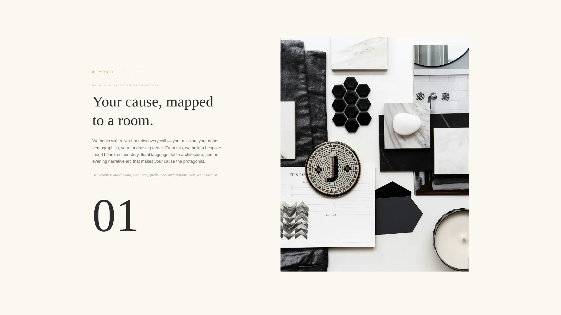 Elegant Charity Gala Planner Landing Page Template