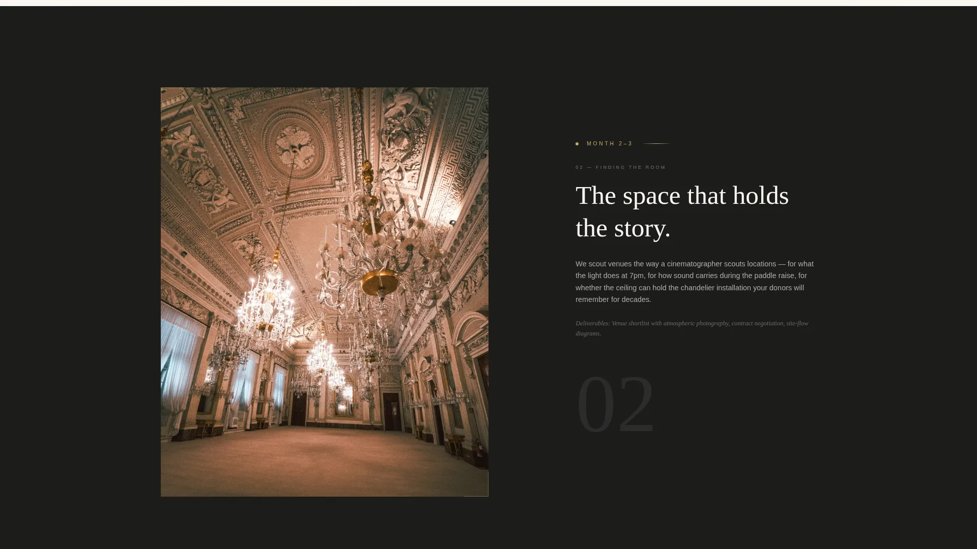 Elegant Charity Gala Planner Landing Page Template
