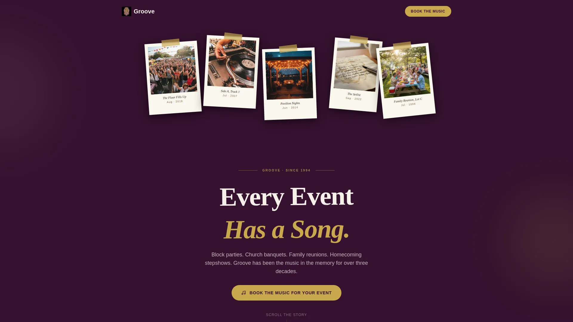Community Event Booking Website Template