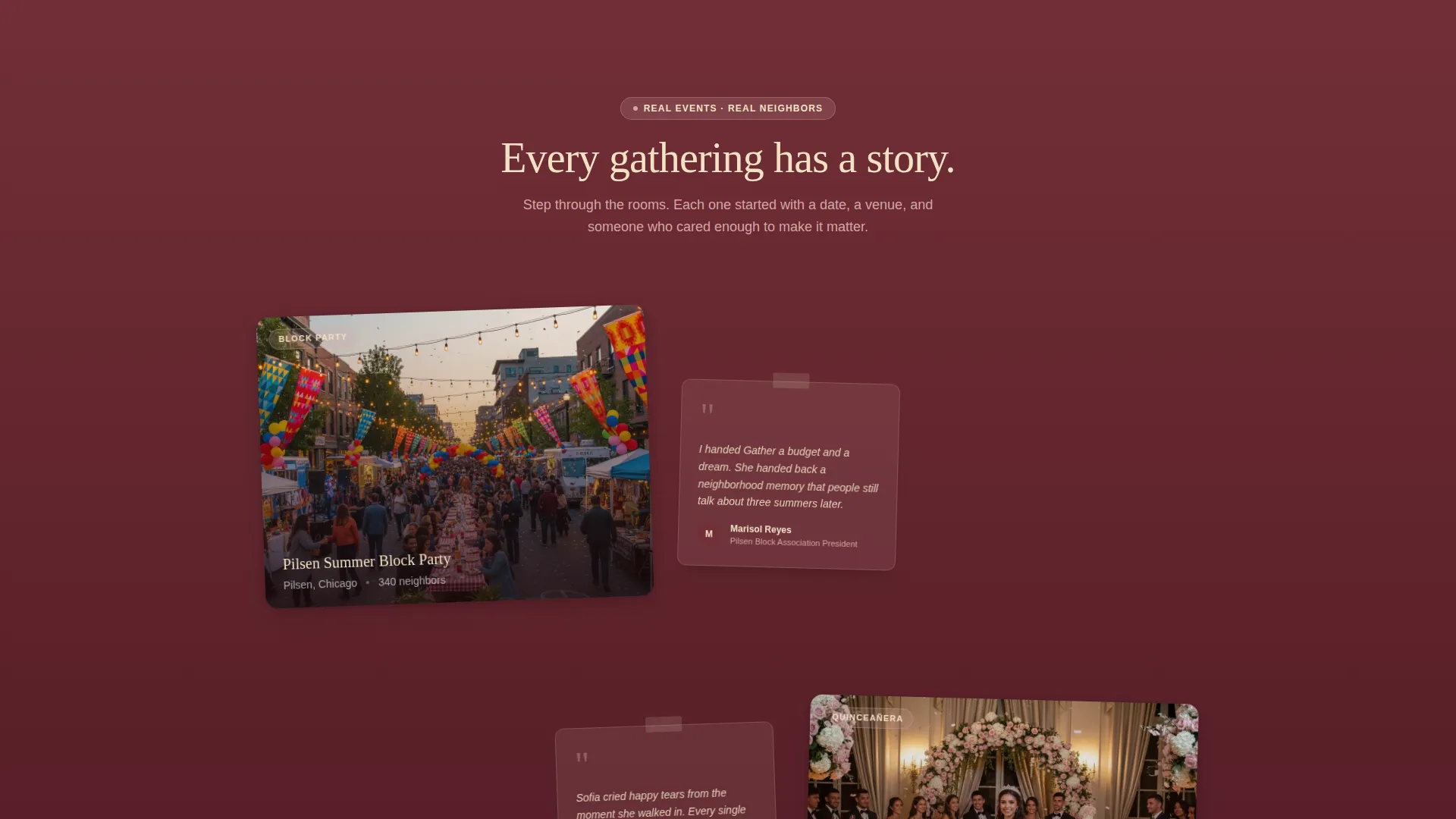 Community Event Planner Landing Page Template