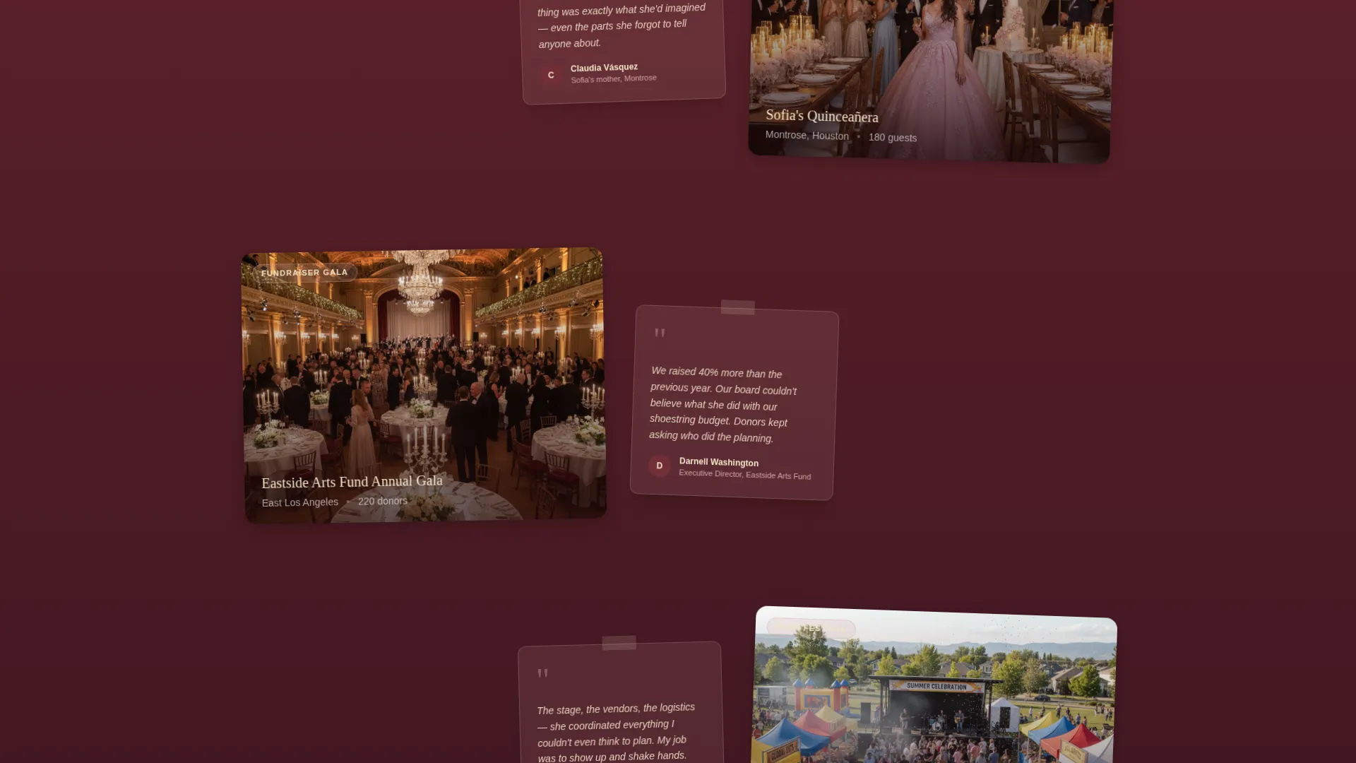 Community Event Planner Landing Page Template