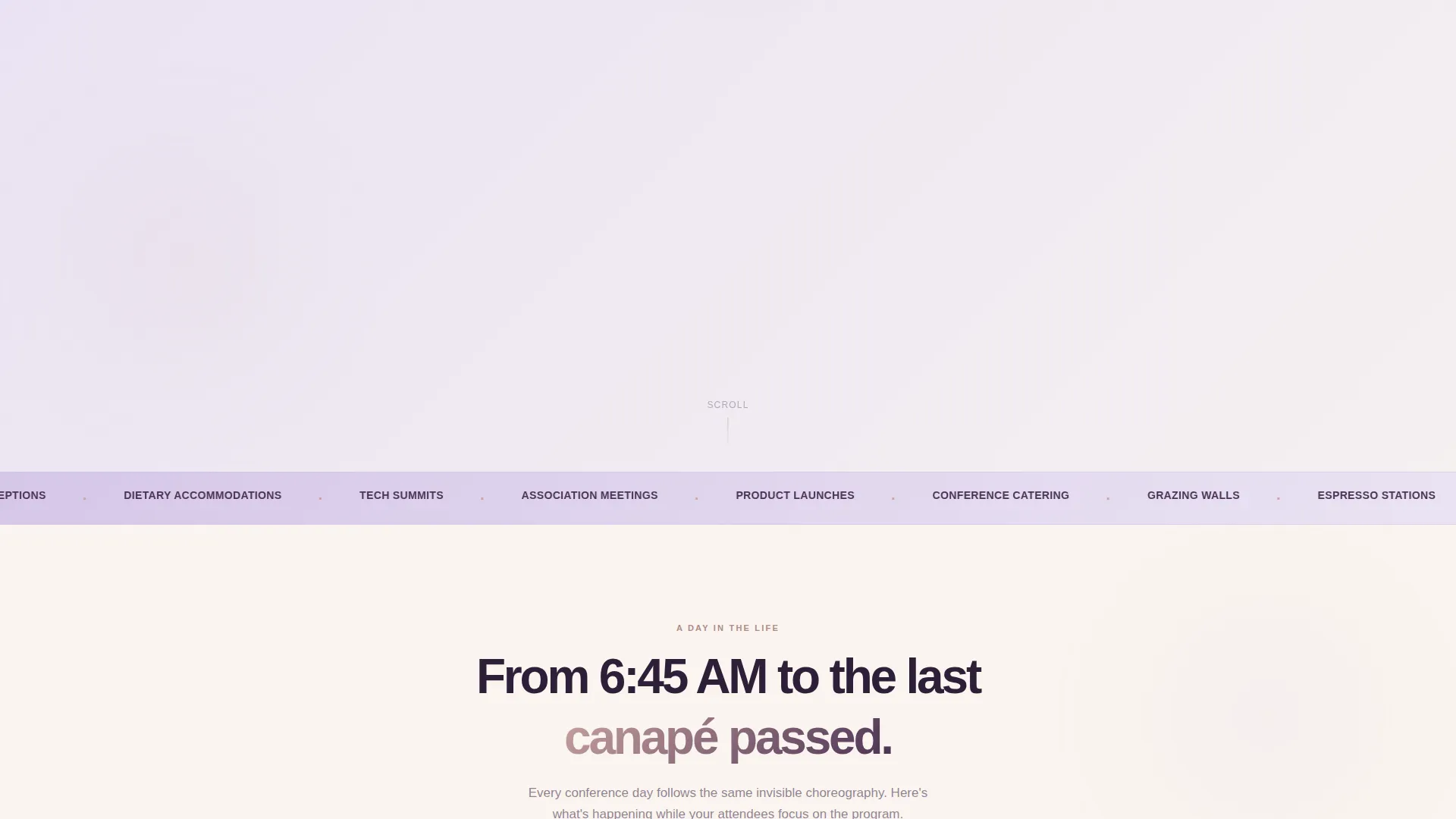 Conference Event Catering & Corporate Summit Website Template
