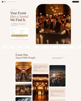 Corporate Event DJ & Music Services Website Template