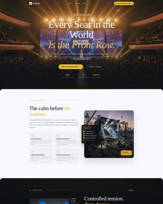 Corporate Event Live Streaming Services Website Template