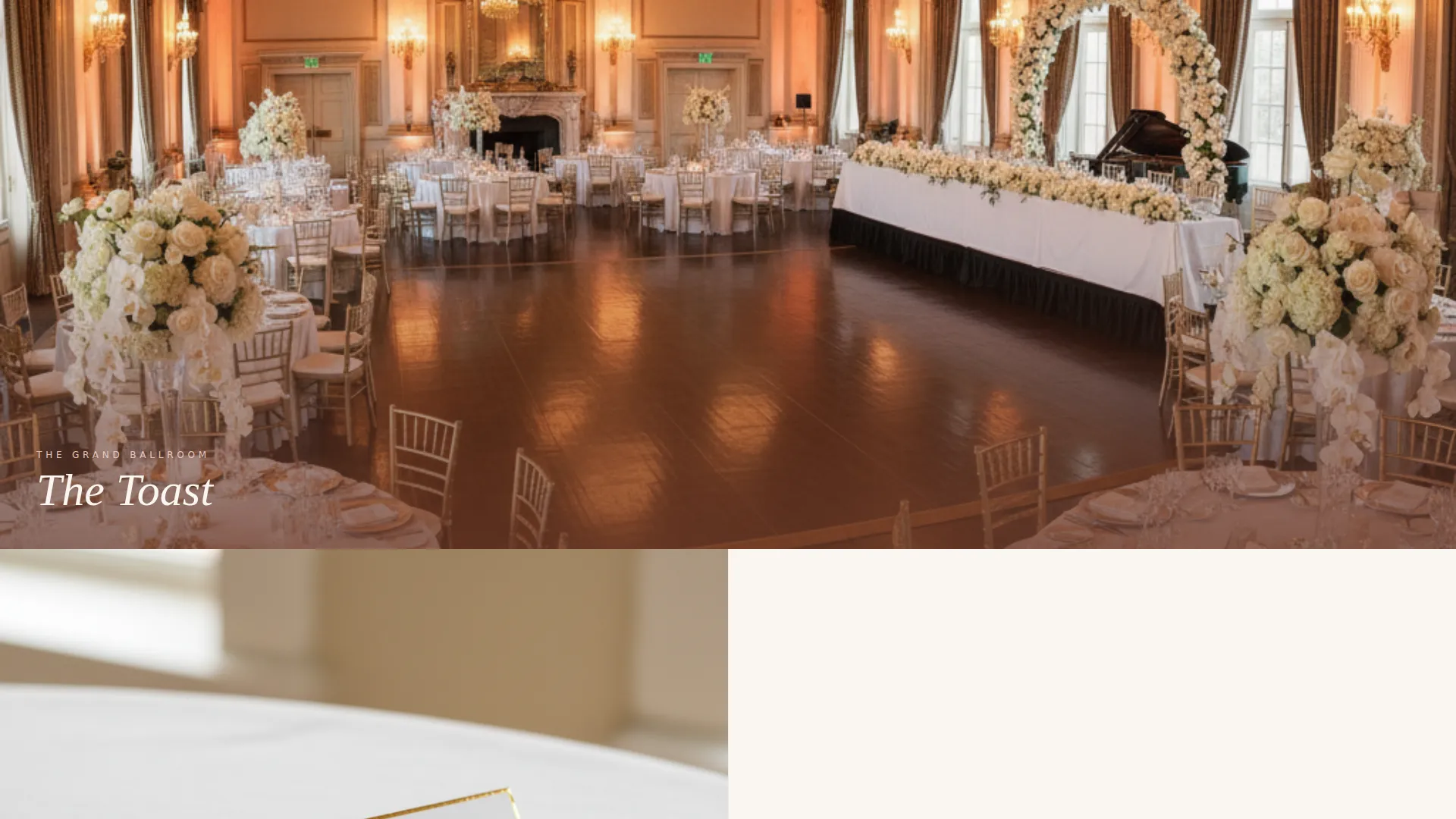 Elegant Country Club Venue Landing Page Template