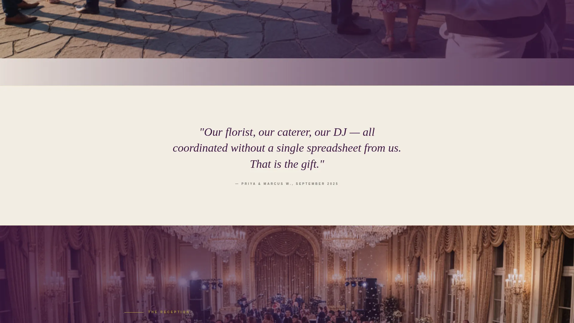 Luxe Country Club Wedding Venue Landing Page Template