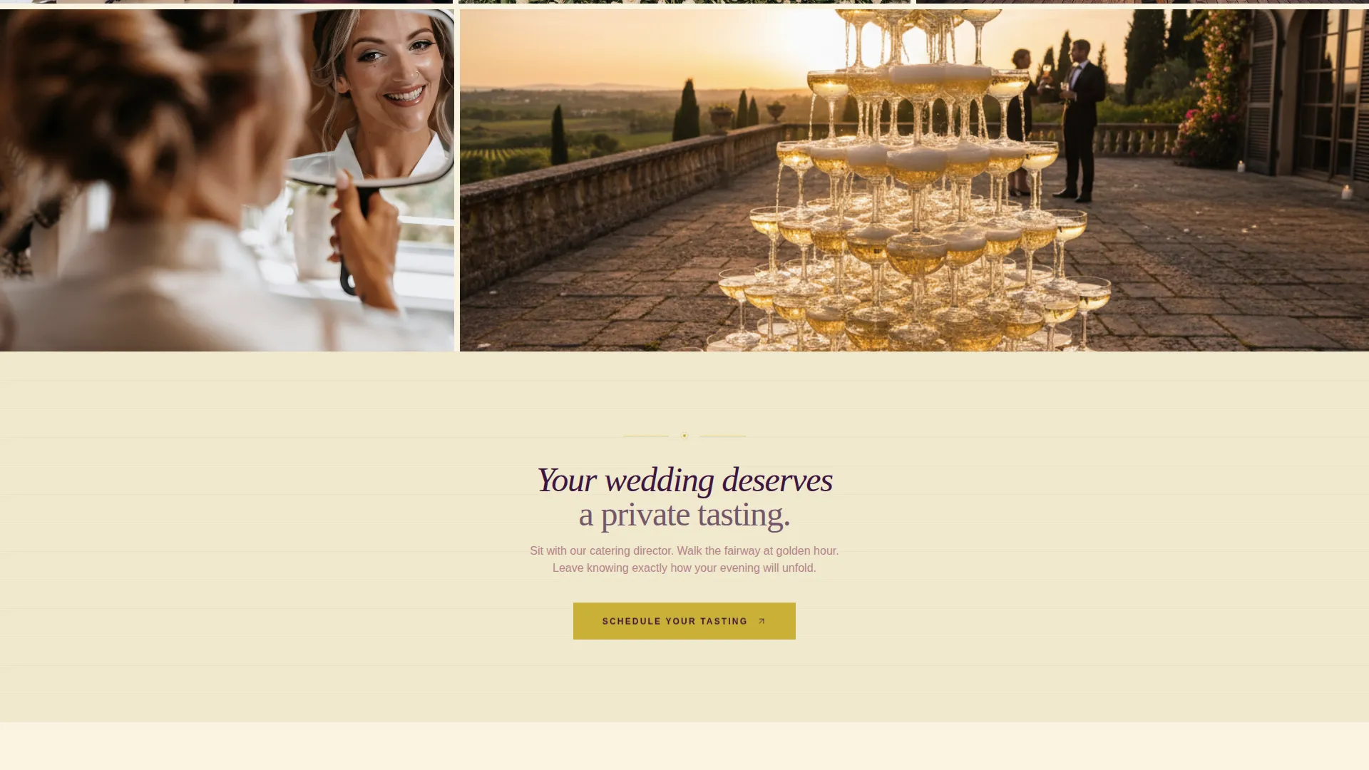 Elegant Wedding Venue Landing Page Template