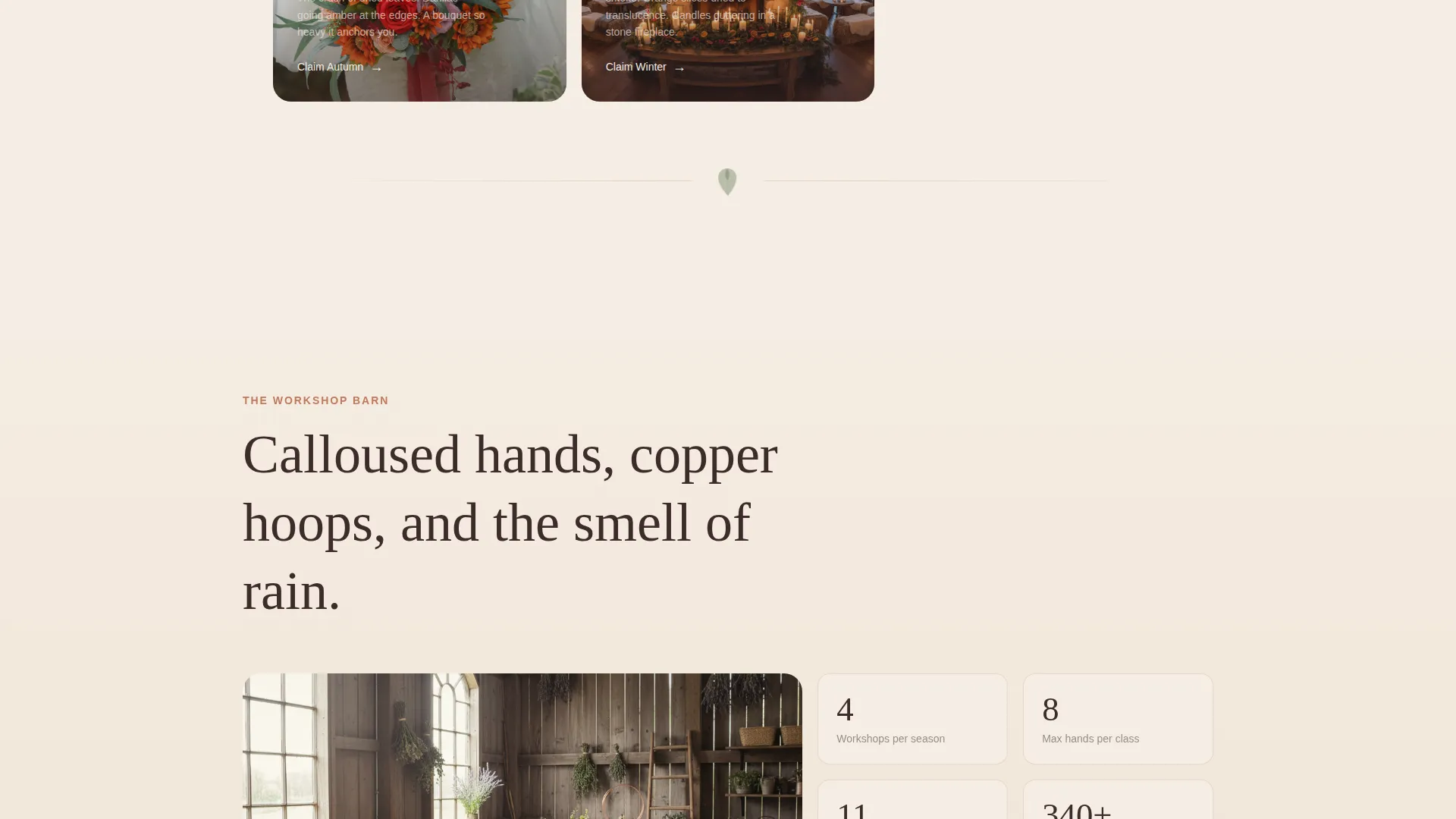Premium Floral Design Landing Page Template