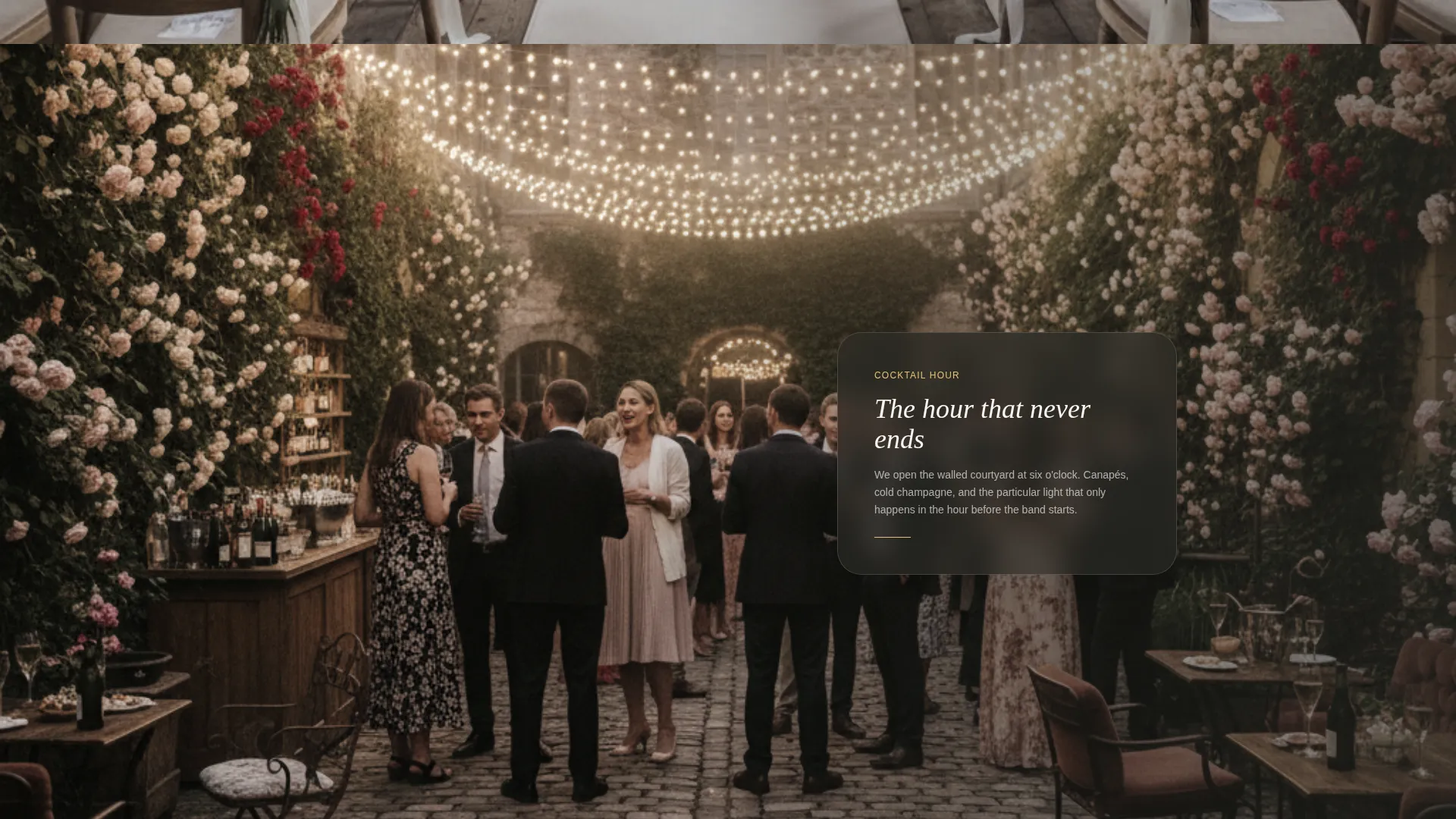 Country Wedding Venue Landing Page Template