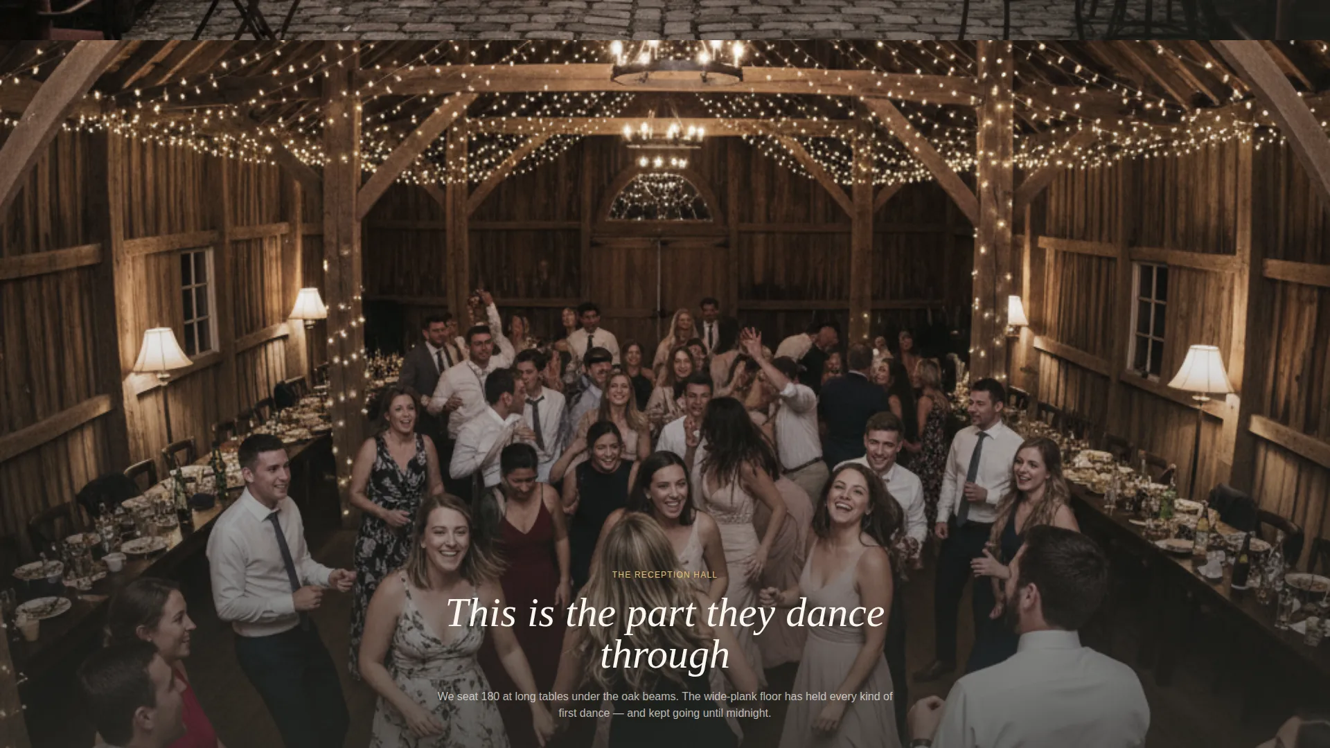 Country Wedding Venue Landing Page Template
