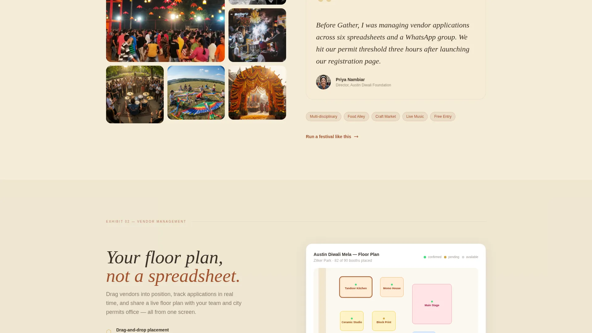 Cultural Festival Event Reviews Website Template