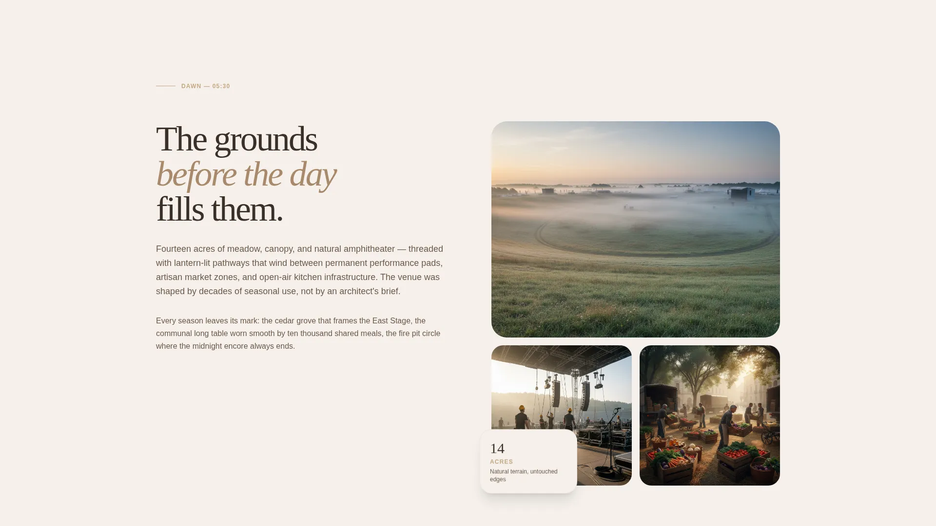 Cultural Festival Event Venue Landing Page Template