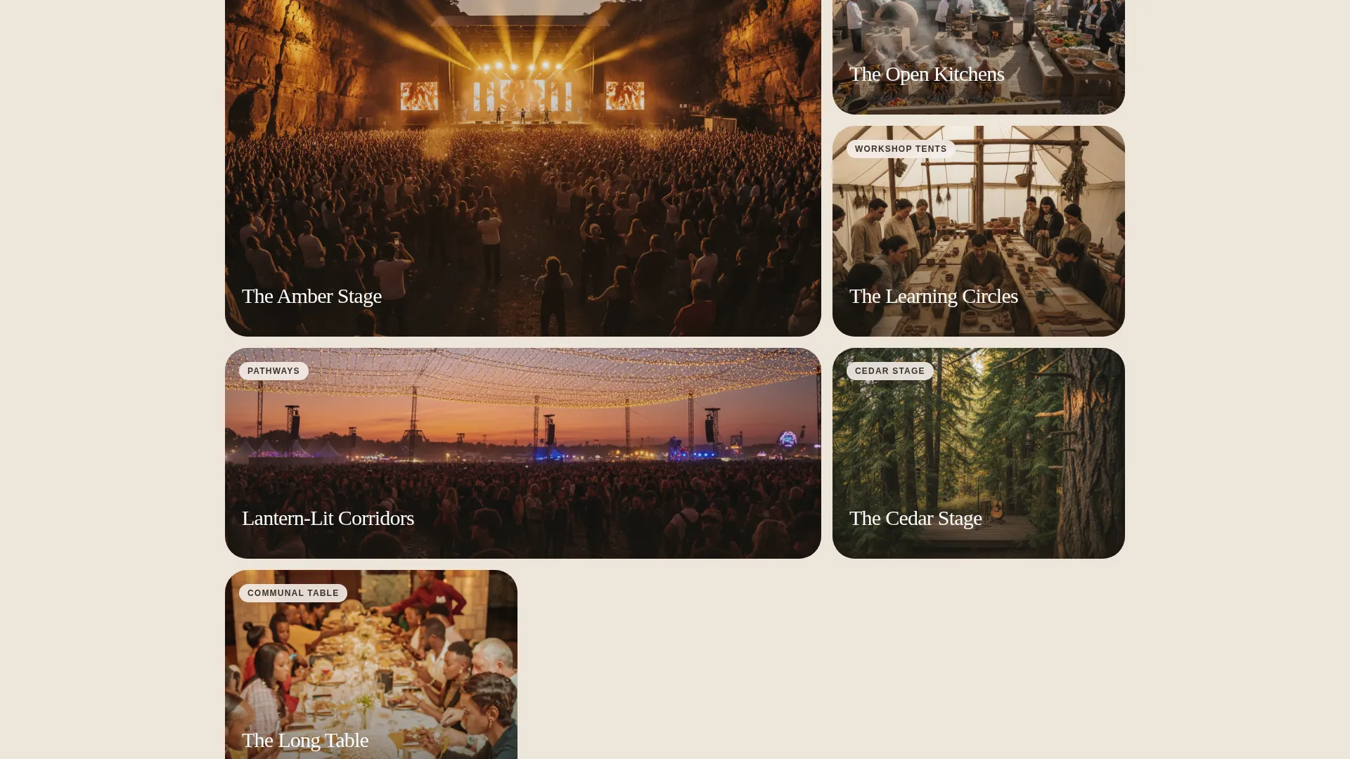 Cultural Festival Event Venue Landing Page Template