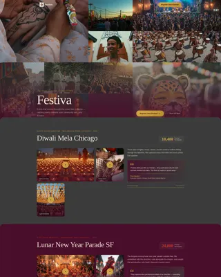 Cultural Festival Event Videography Landing Page