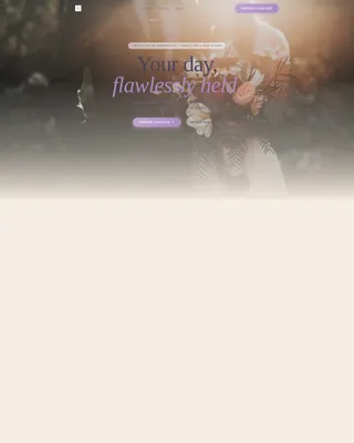 Desert Wedding Day-Of Coordinator Landing Page