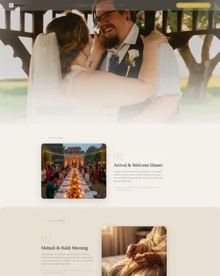 Indian Wedding Professional Website Template