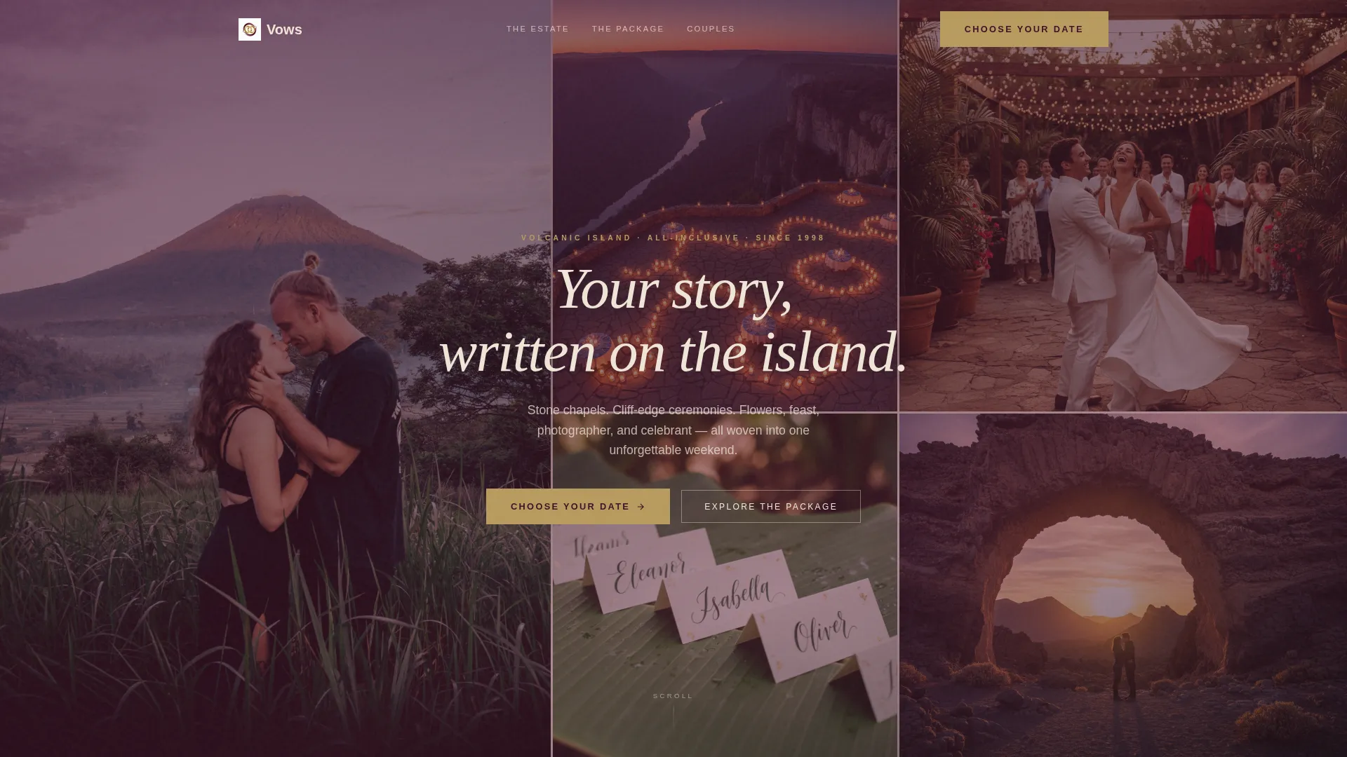 Wedding Venue Booking Website Template