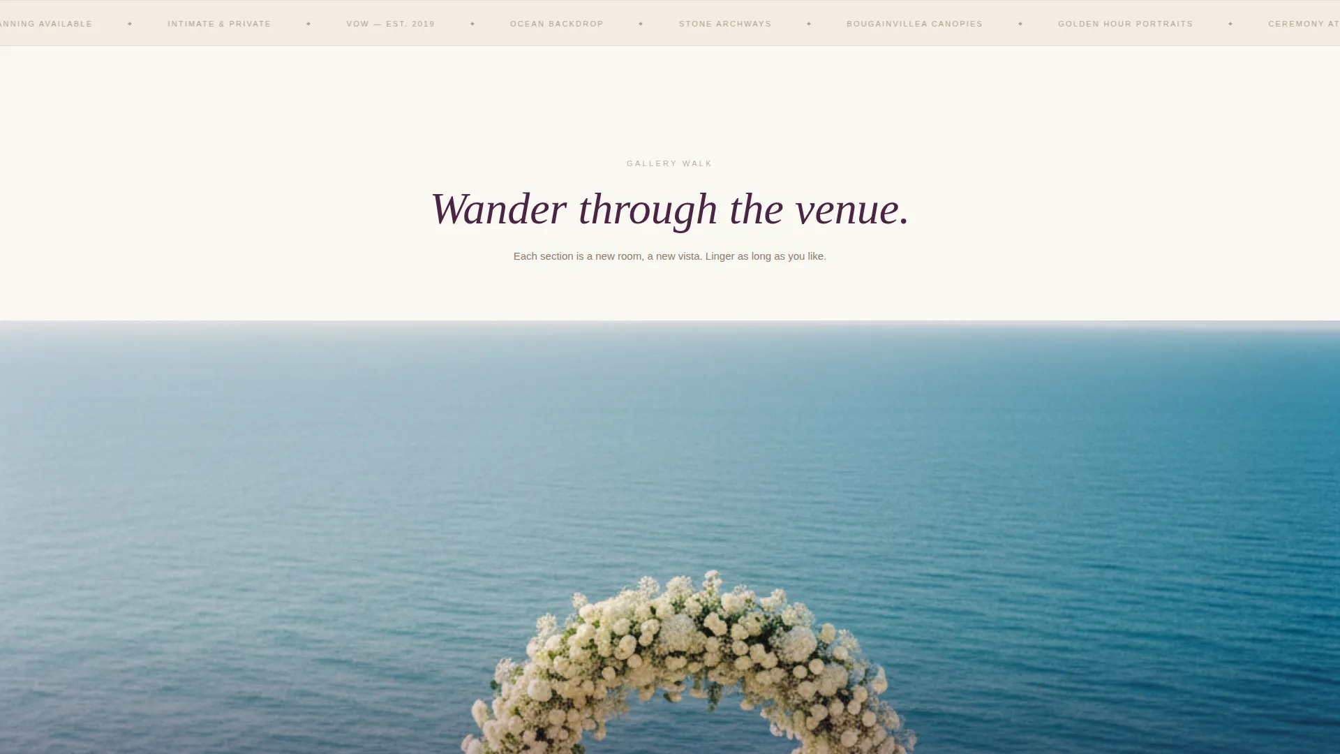 Wedding Venue Advanced Booking Website Template