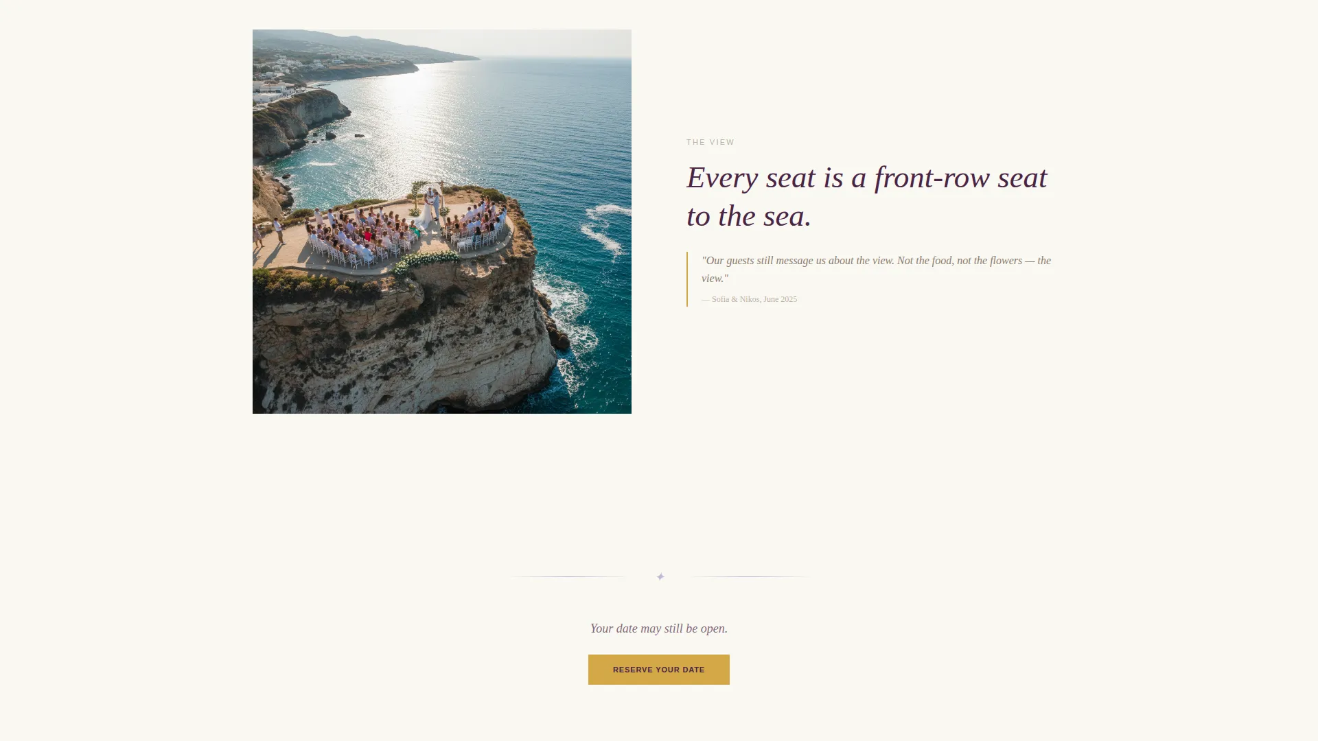 Wedding Venue Advanced Booking Website Template