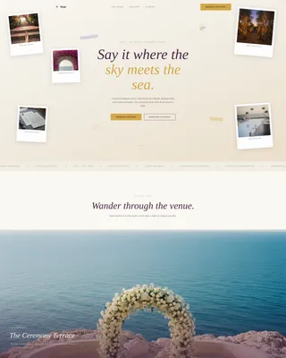 Wedding Venue Advanced Booking Website Template