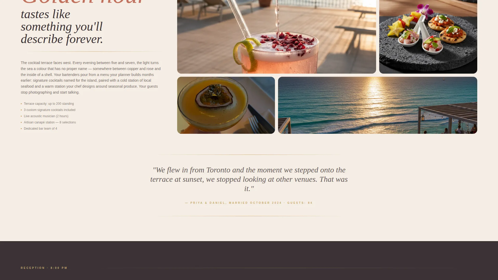 Wedding Venue Complete Booking Website Template