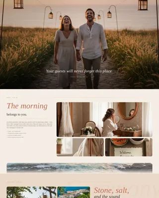 Wedding Venue Complete Booking Website Template