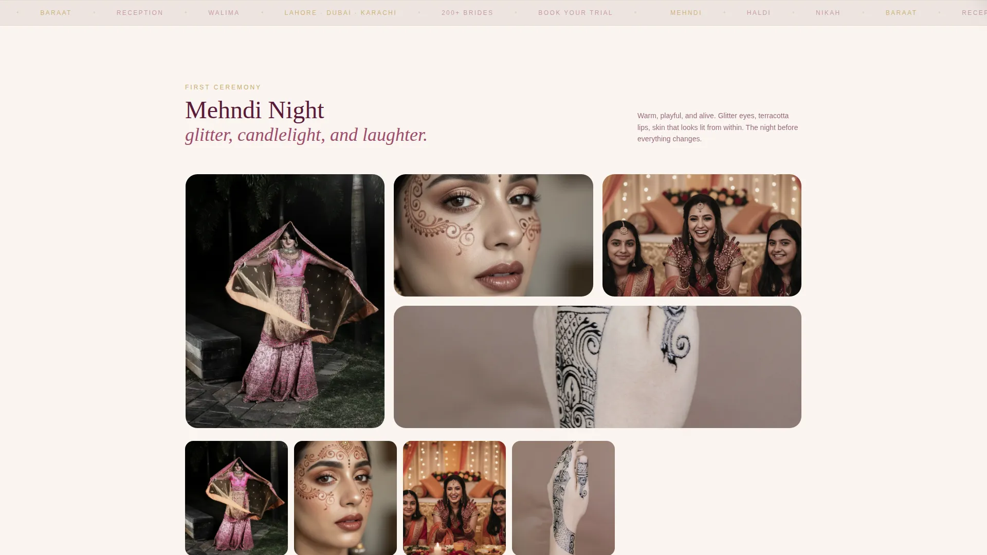Indian Wedding Booking Website Template