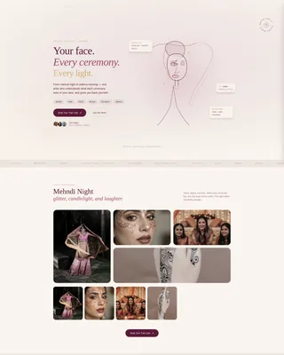 Indian Wedding Booking Website Template