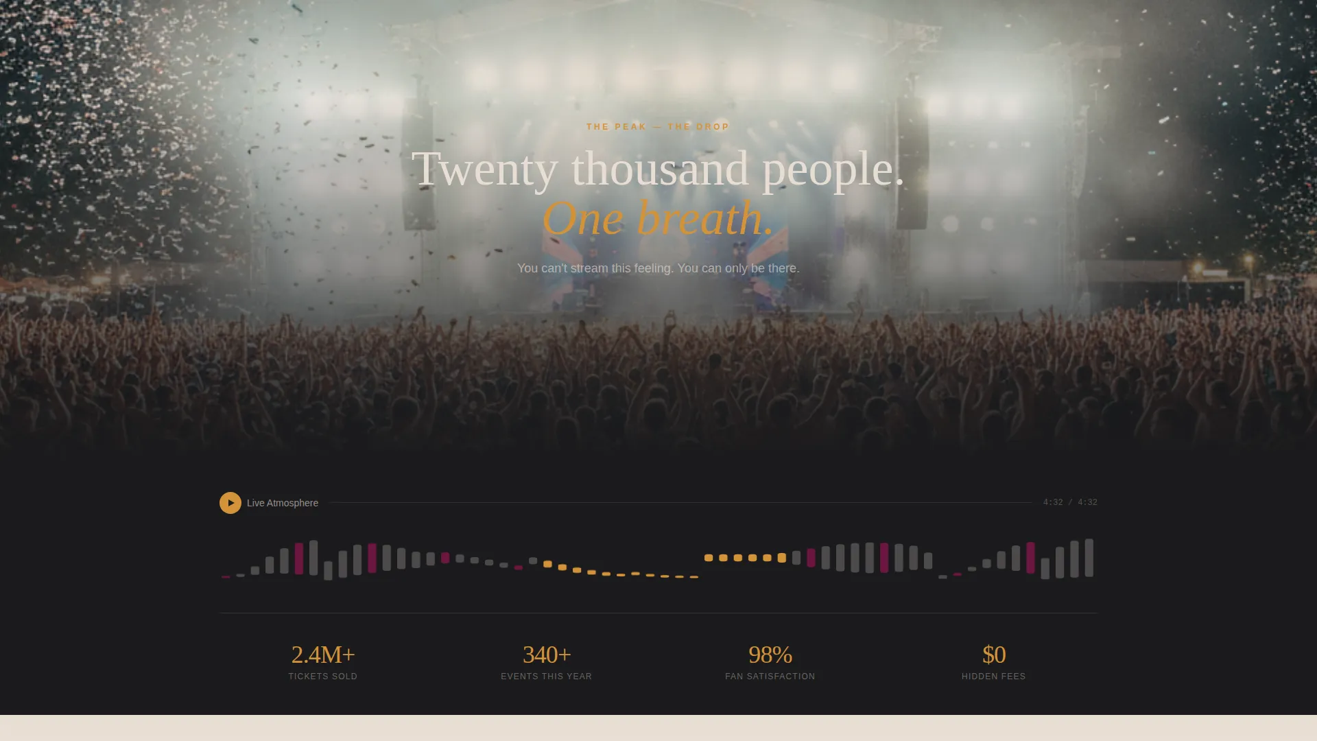Ticketing & Event Platform Professional Website Template