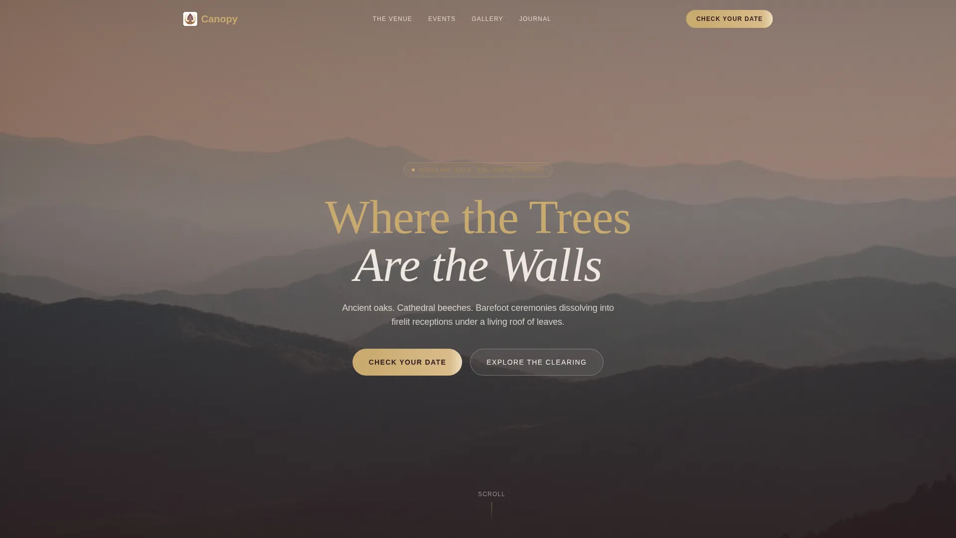 Wedding Venue Premium Booking Website Template