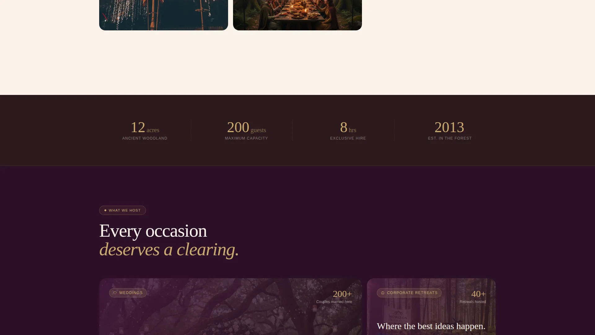Wedding Venue Premium Booking Website Template