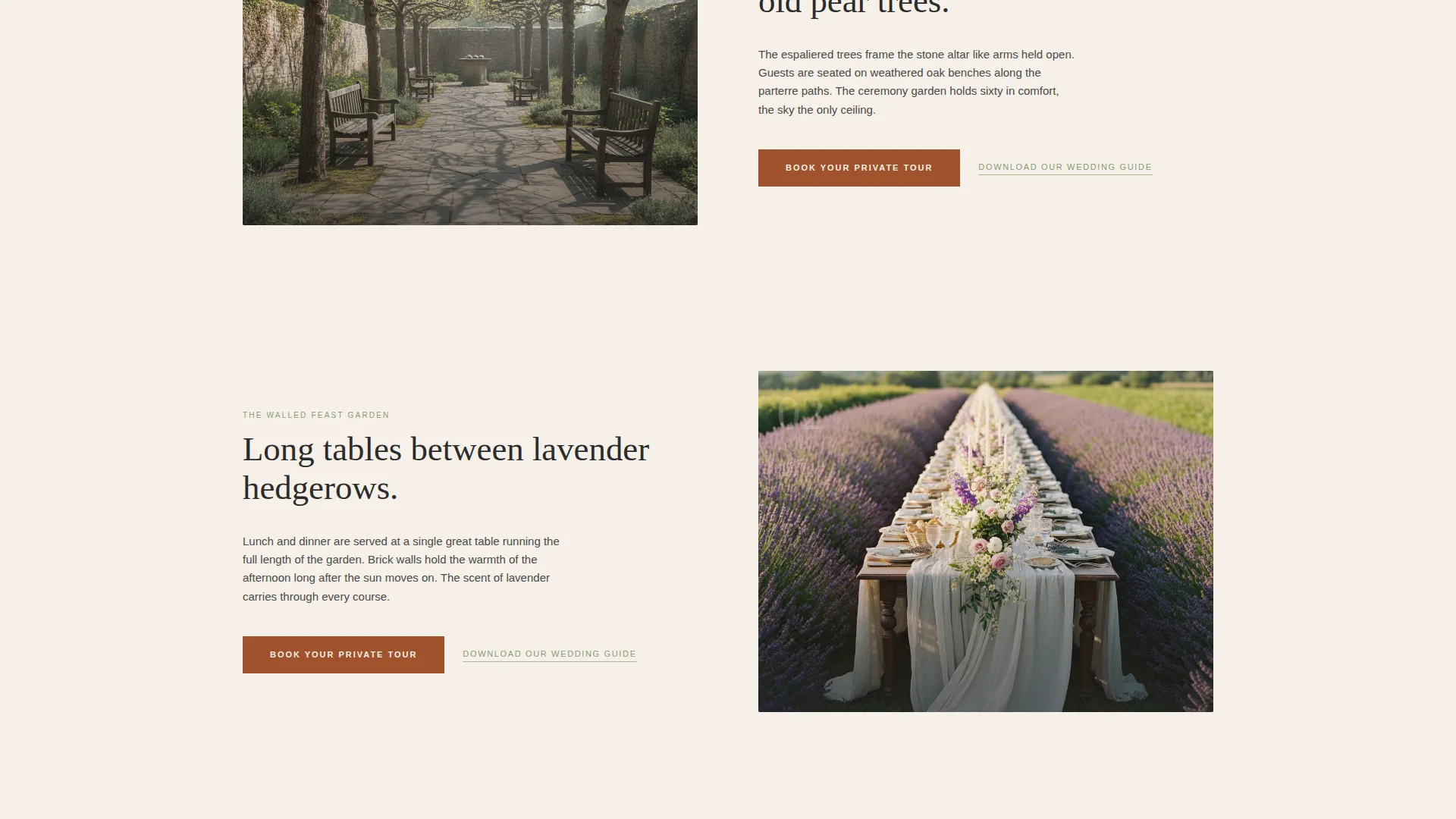 Garden Wedding Expert Booking Website Template