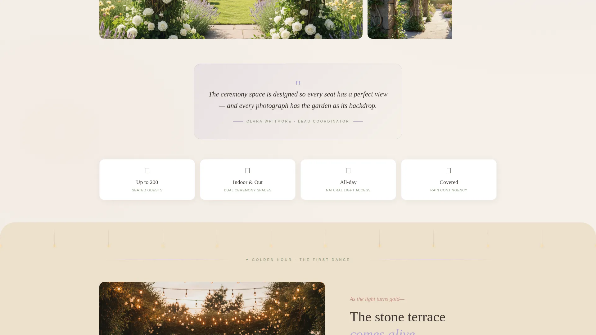 Wedding Venue Local Booking Website Template