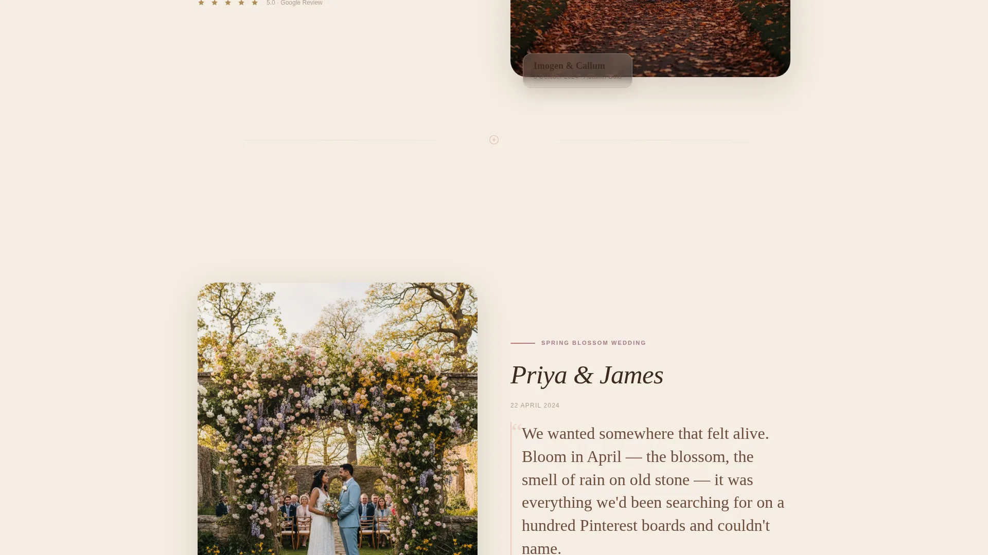 Wedding Venue Advanced Professional Website Template